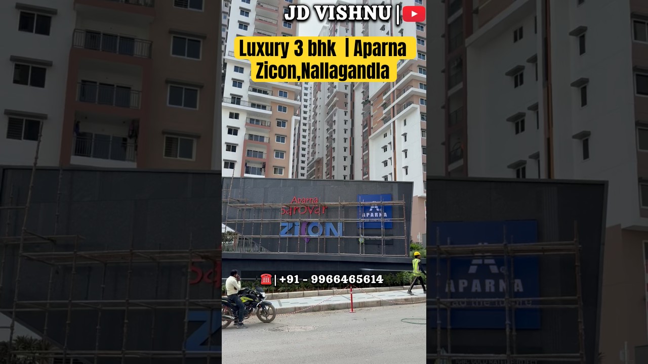 Роскошная трёхкомнатная квартира на продажу в Наллагандле, Хайдарабад | Aparna Sarovar Zicon | La...