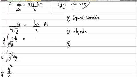 Separable Differential Equations
