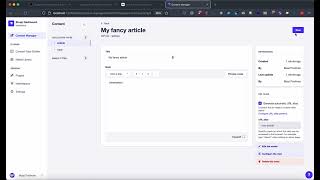 Strapi 'URL alias' plugin demo