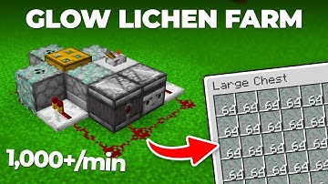 Simple Glow Lichen Farm in Minecraft 1.21 | Easy Tutorial