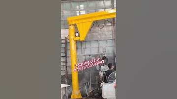 Single arm jib crane hoisting equipment for stone factory