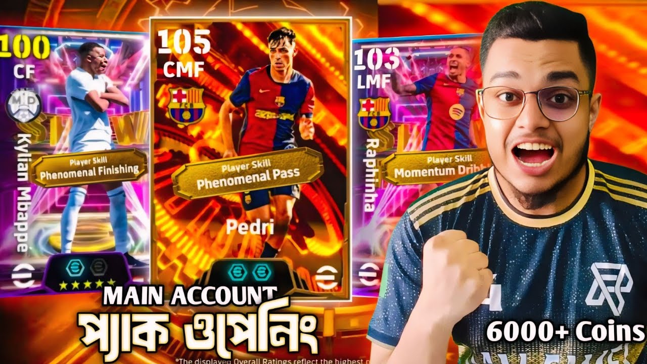 MBAPPE 106 & BIG TIME PEDRI PACK OPENING 🥶🔥 || ৬০০০+ কয়েন মেইন আইডিতে 💥