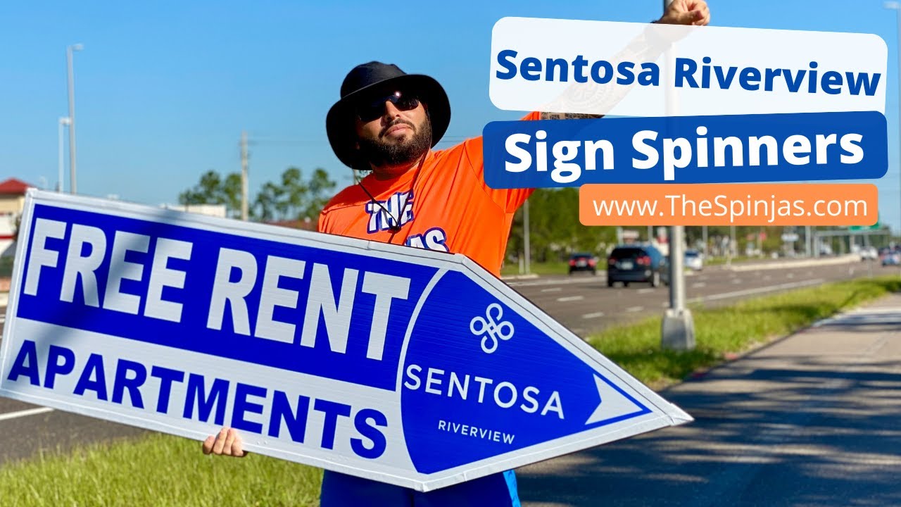 The Spinjas Sign Spinners for Sentosa Riverview in Tampa, Florida YouTube