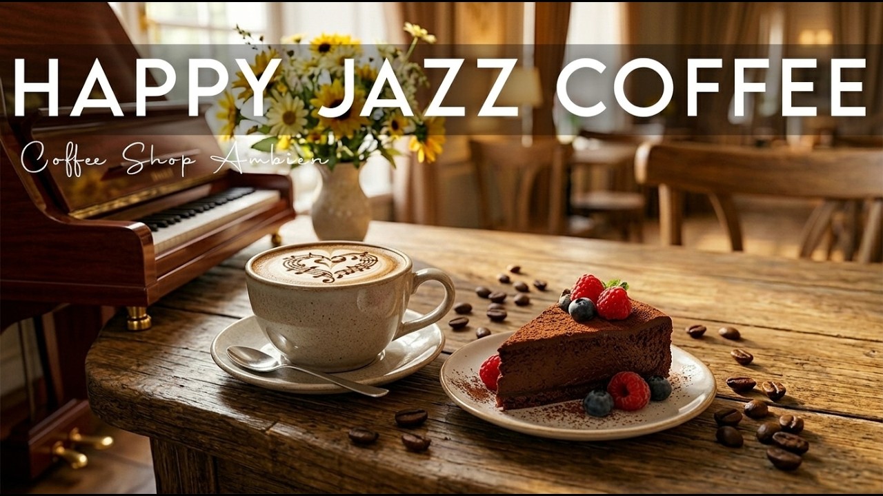 Happy Jazz Vibes 🌿 Cozy Coffee Shop Music with Positive Energy