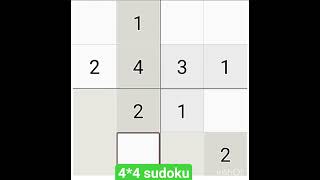 #basic 4*4 sudoku puzzle for kids#logical thinking#sudoku fun#trending #viral screenshot 5