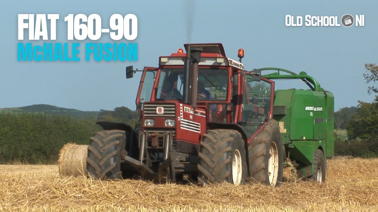 Fiat 160-90 with McHale Fusion Baler - WHAT A BEAST