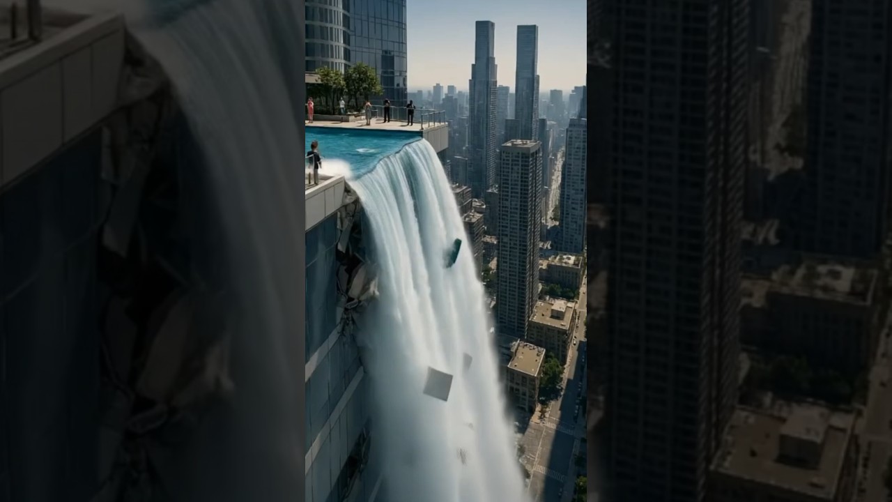 Penthouse Pool Explosion Rocks the Sky! 😱💥