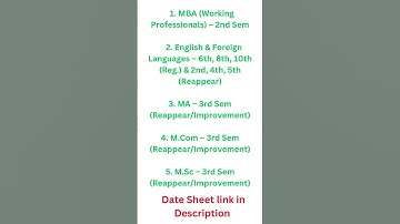 "MDU Date Sheet 2025 Out 📝📝MA, M.Com, MBA, M.Sc" 🫣🫣 #mdu #mdudatesheet #badistance