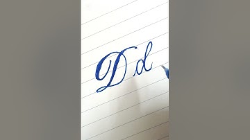 how to write the letter D in calligraphy 😍❤️‍🩹 #video #shortvideo #shorts #calligraphy #cursive