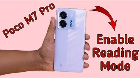 How to on Reading mode in Poco M7 pro, poco m7 pro mein Reading mode kaise on kare, accessibility se