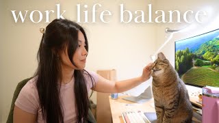 Work-Life Balance in my 20s | maintaining relationships, work updates, going through a creative rut