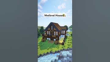 Minecraft Medieval House🏡 Tutorial #shorts #minecraft #tutorial #foryou #fypシ゚