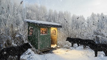 Trapped in a Deadly Snowstorm –50°C Blizzard | Snowstorm and wolves, I