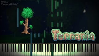 Video thumbnail of "Terraria - "Overworld Night" Piano Cover"