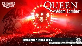 20 Queen + Adam Lambert - Bohemian Rhapsody MULTICAM [ZiggoDome | Amsterdam 30-01-2015] HD