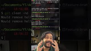 Don’t Delete Your Work! The Ultimate Git Safety Trick (git clean) #chiragganguli #git #github #tech