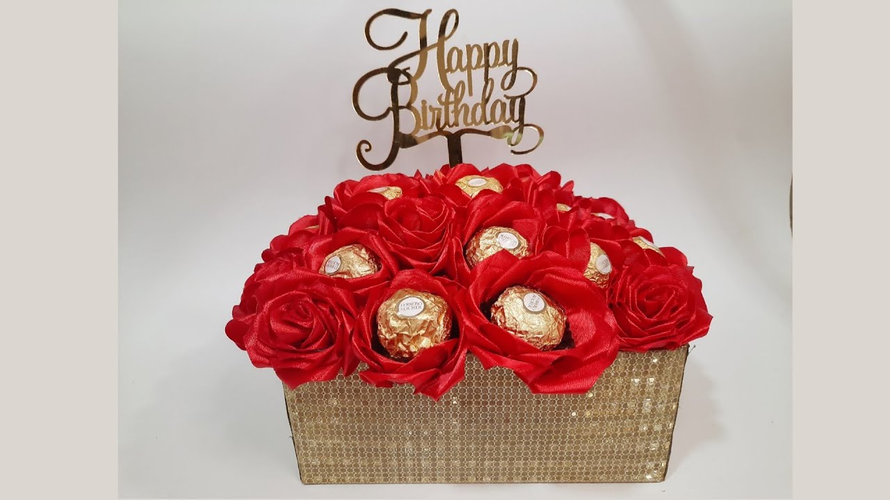 How to make DIY Chocolate bouquet at home| Easy & simple| Ferrero Rocher chocolate bouquet