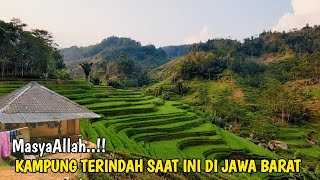 Tak Disangka !! Kampung Terindah Di Jawa Barat Dengan Terasering Pesawahan Menakjubkan Ada Di Sini