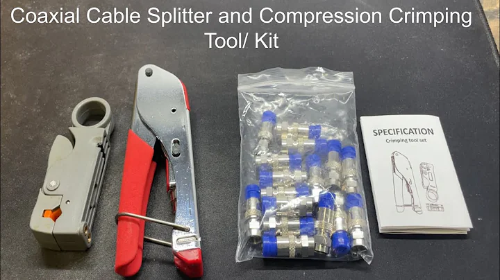 How to strip coaxial cable (Rg6) & make RG6 F type compression connection.