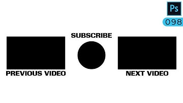 How to create an outro screen for YouTube videos in Photoshop