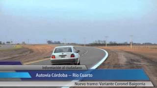Autovía Córdoba-Río Cuarto, nuevo tramo: Variante Coronel Baigorria