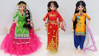3 Doll decoration ideas with Clothes | Doll decoration ideas