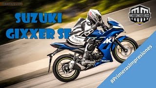 SUZUKI GIXXER SF #PrimerasImpresiones - Motomoteros(MOTOR: 4-tiempos, 1 cilindro, enfriado por aire, SOHC CILINDRAJE: 154.9 cm3 DIÁMETRO POR CARRERA: 56.0 mm x 62.9 mm MÁXIMO PODER: ..., 2016-03-20T01:07:07.000Z)