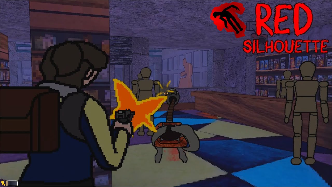 Red Silhouette WIP 10 (Godot Horror Game)