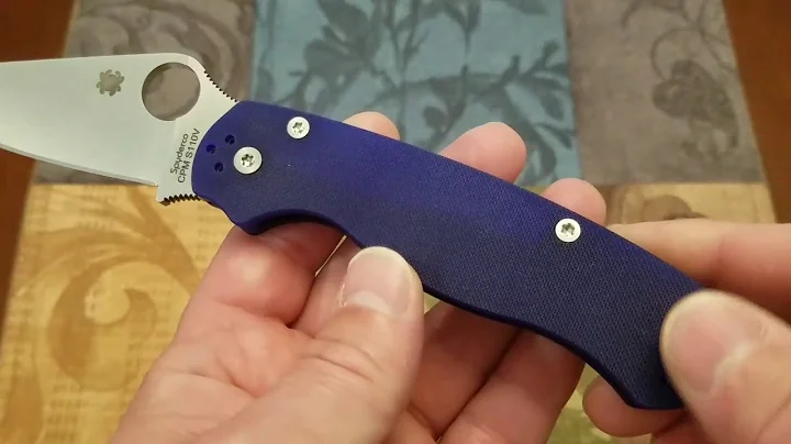 Spyderco Paramilitary 2 CPM S110v/blurple G10