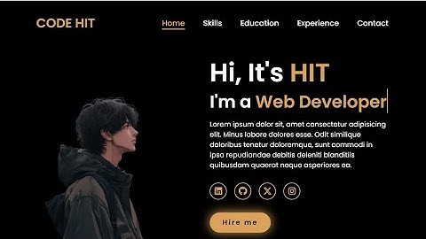 Simple HTML and CSS Portfolio Website 🔥 Source Code#portfolio #website #html #css #portfoliowebsite 