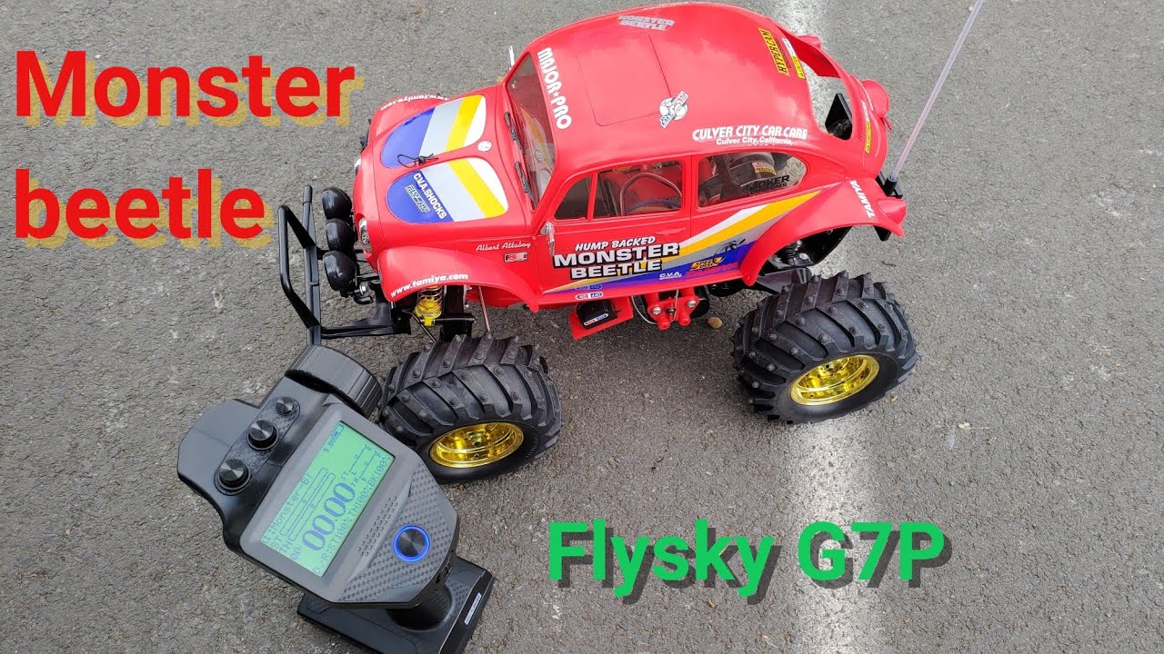 Tamiya Monster beetle and flysky G7P - YouTube
