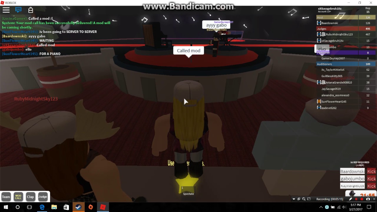 Kicking The Host In Robloxs Got Talent Youtube - roblox got talent how to kick host