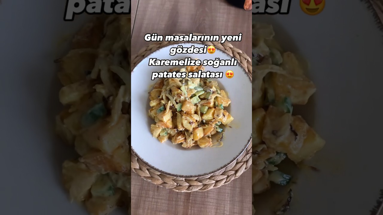 Karemelize Soğanlı Patates Salatası #pratiktarifler #yemektarifleri #shorts #tarif #patatessalatası Karemelize Soğanlı Patates Salatası #pratiktarifler #yemektarifleri #shorts #tarif #patatessalatası