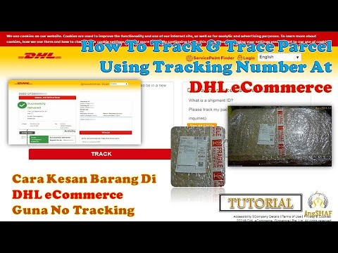 Video: Di manakah nombor penjejakan DHL pada label?