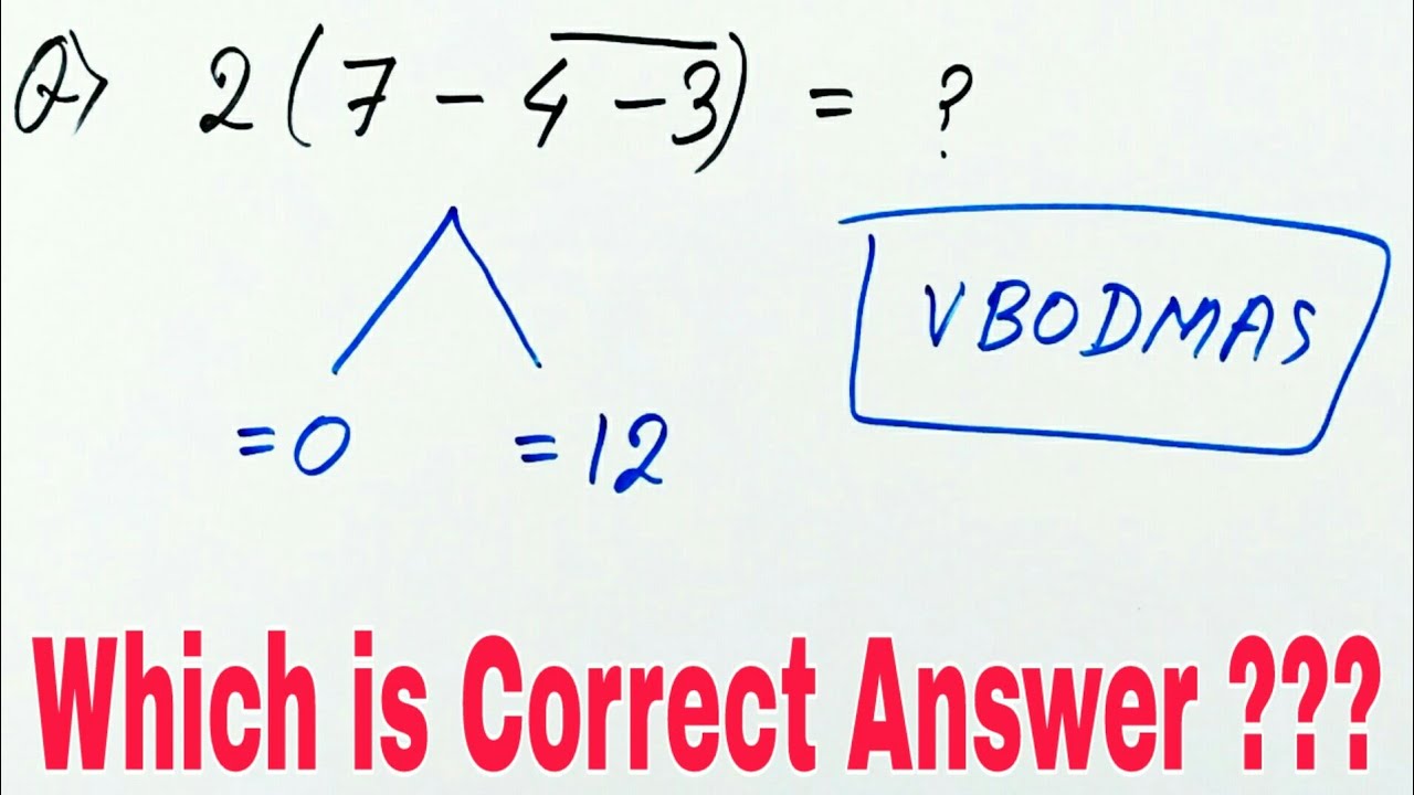 Don t Mistake Any Single Step VBODMAS Rule In Hindi YouTube