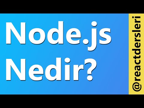 Video: Nodejs'in bir Web sunucusuna ihtiyacı var mı?