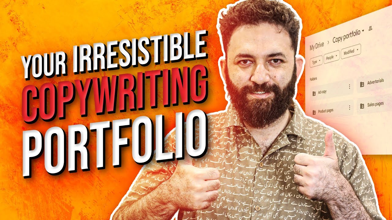 How to Create a Copywriting Portfolio That Will Land You Clients - YouTube