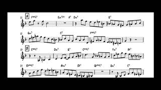 Video thumbnail of "Herbie Hancock's Solo on Seven Steps to Heaven (Sheet Music)"