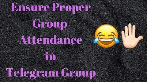 How to Enable Group Attendance in a Group?🤔 | SHIKARI | #telegram #tricks #bot #shikari