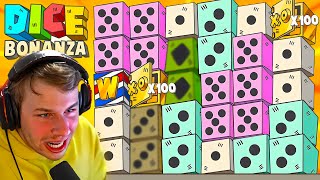 WE GOT TWO 100X MULTIPLIERS ON A DICE BONANZA BONUS!