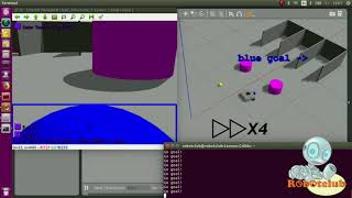 Robotclub TB3 (Episode 4): Track and push color balls to goals with avoiding obstacles