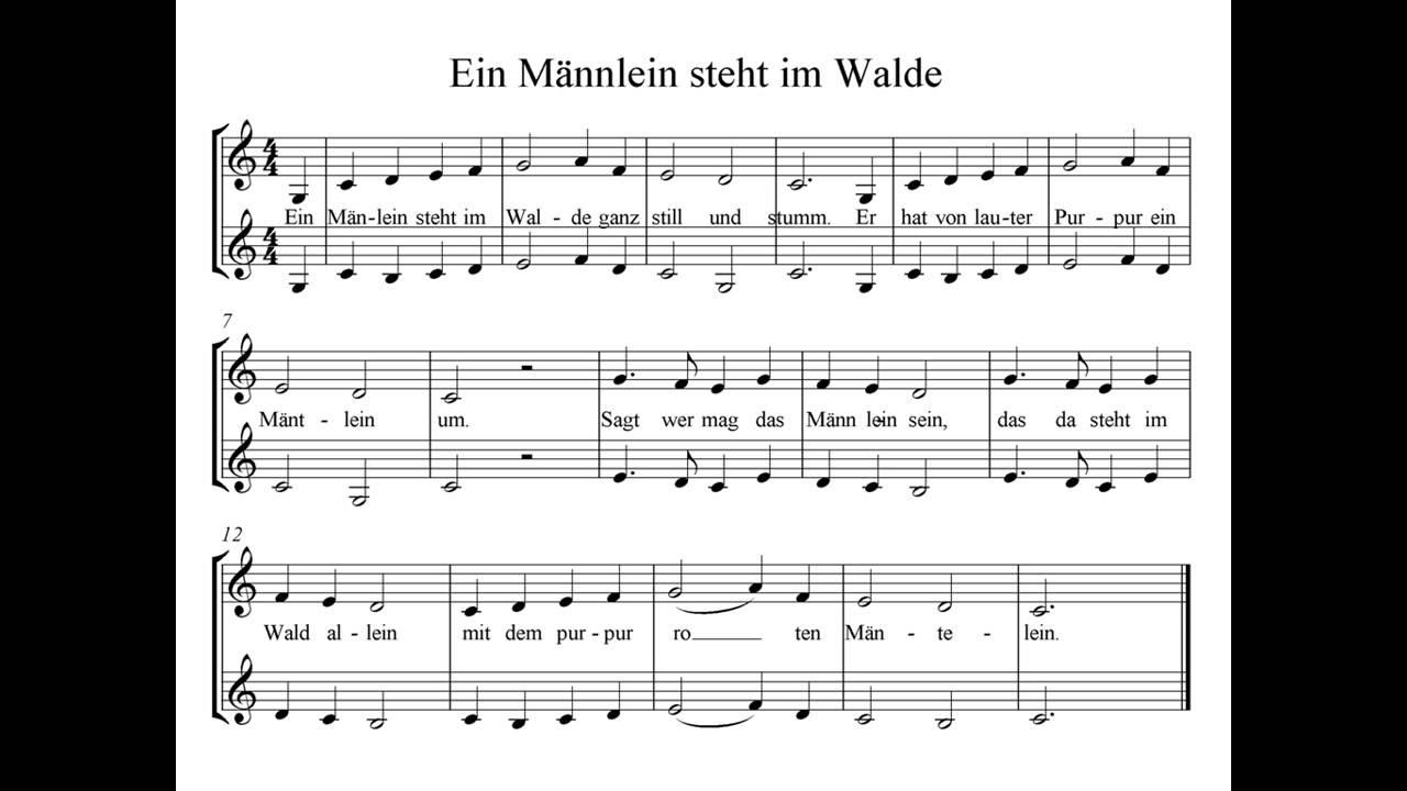 Ein Mannlein Steht Im Walde Instrumental Youtube ein mannlein steht im walde instrumental