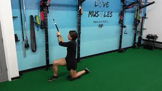 Cable Ancore Double Rope Half Kneel Chop