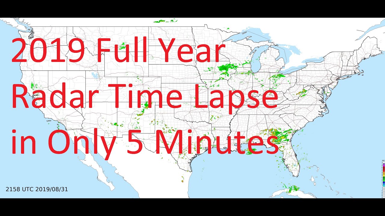 2019 US Weather Radar Time Lapse Animation in 5 Minutes YouTube