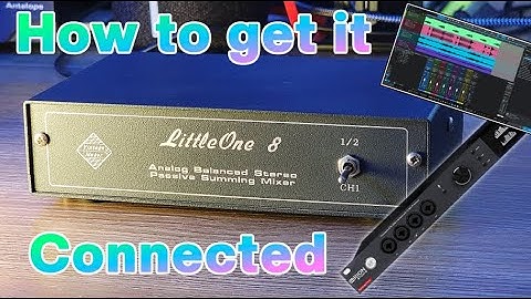 Little One 8 Summing Mixer (How to connect it) - Beginners Guide - Studio One & Antelope Orion