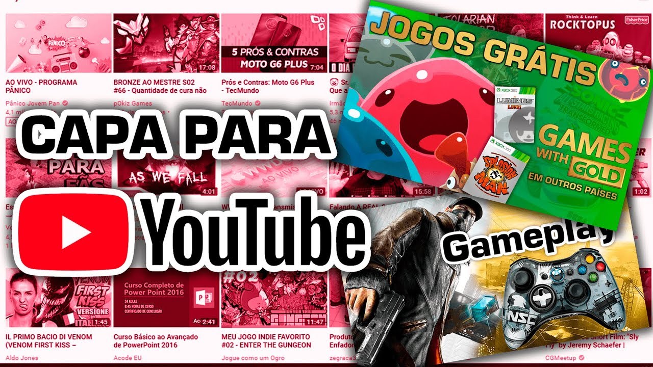 Como criar uma capa para o Youtube usando o Photoshop - YouTube