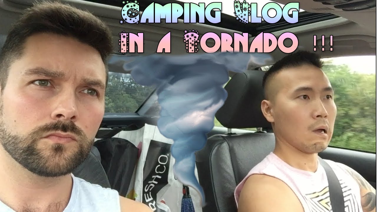 Camping vlog in a tornado !!! - YouTube