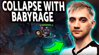 Arteezy is doing Collapse Timbersaw with a spice of Babyrage...