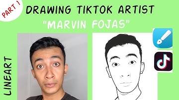 Drawing Tiktok artist via infinite design (Part 1) - Lineart @marvsfojas