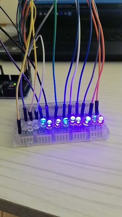 Leds effects (blue) Arduino - YouTube